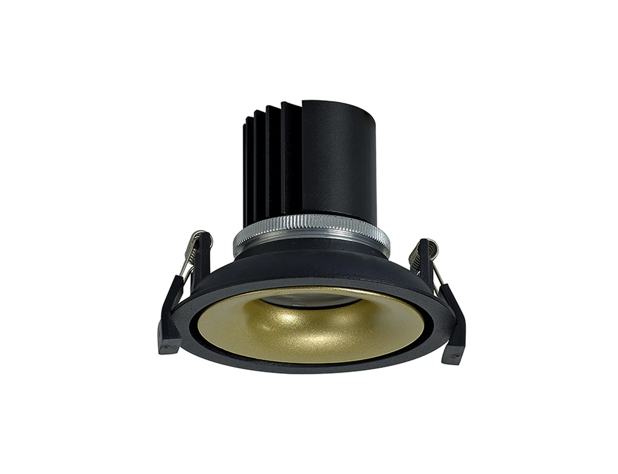 DM202054  Bolor 9 Tridonic Powered 9W 2700K 770lm 24° CRI>90 LED Engine Black/Gold Fixed Recessed Spotlight, IP20